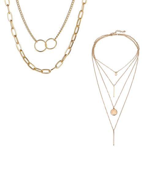 

Jewels Galaxy Gold-Plated Layered Necklace