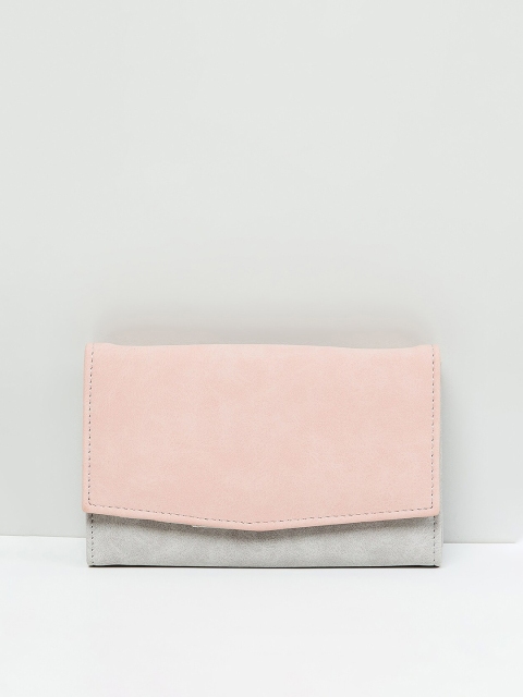 

max Women Colourblocked Medium Wallet, Pink