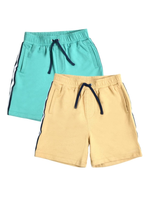 

SPUNKIES Boys Pack Of 2 Antimicrobial Technology Organic Cotton Shorts, Blue