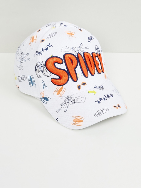 

max Boys Embroidered Cap, White