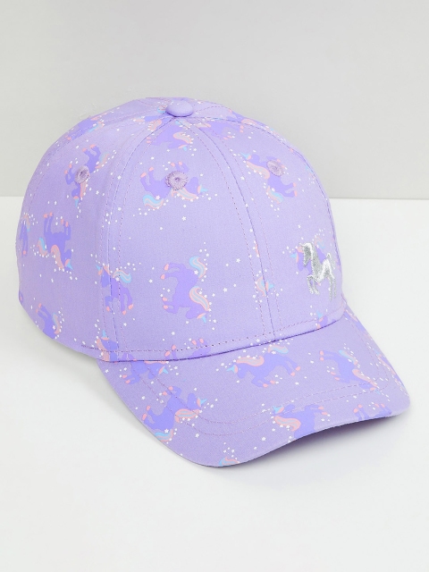 

max Girls Printed Cap, Lavender
