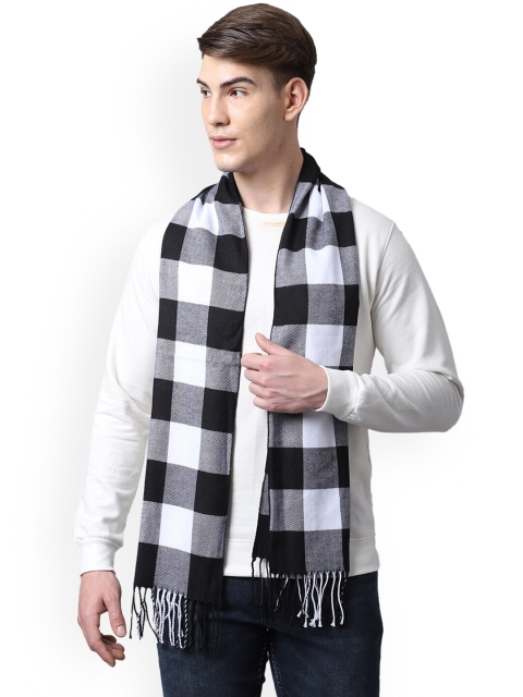 

ELLIS Men Black & White Checked Mufflers