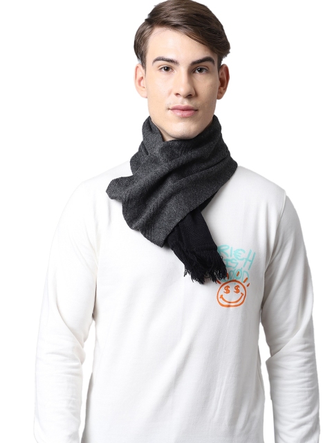 

ELLIS Men Grey Solid Muffler