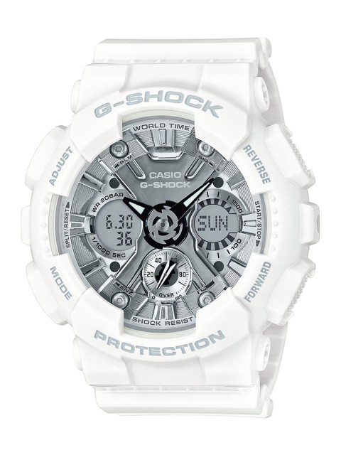 

CASIO G-Shock Men Silver Dial S-Series Watch GMA-S120MF-7A1DR - G733, Metallic