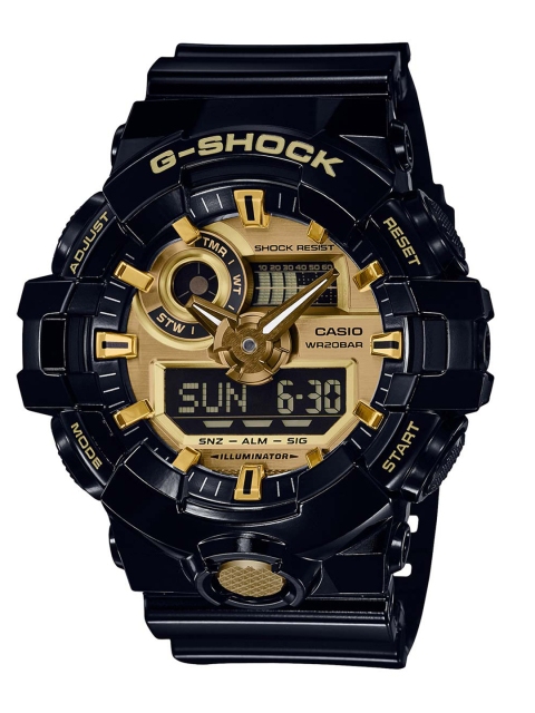 

CASIO G-Shock Men Rose Gold Dial Extra Large-Combination Watch GA-710GB-1ADR - G740, Bronze