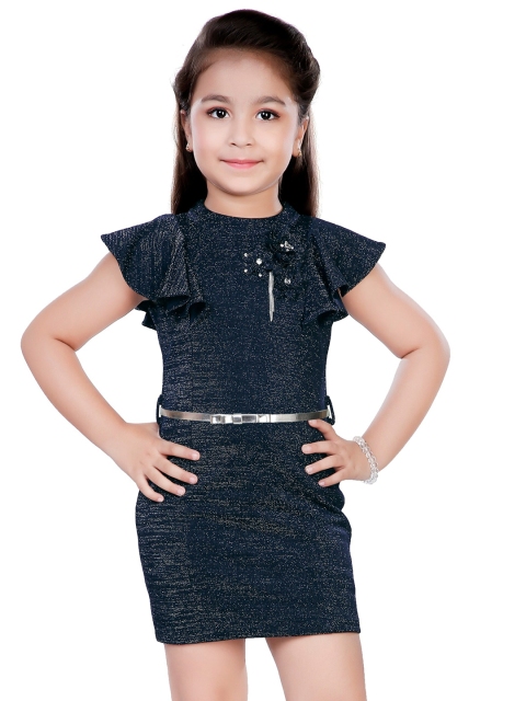 

Hunny Bunny Navy Blue Sheath Dress