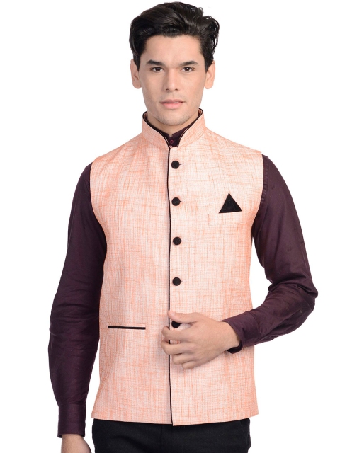 

Wintage Men Orange Nehru Jacket