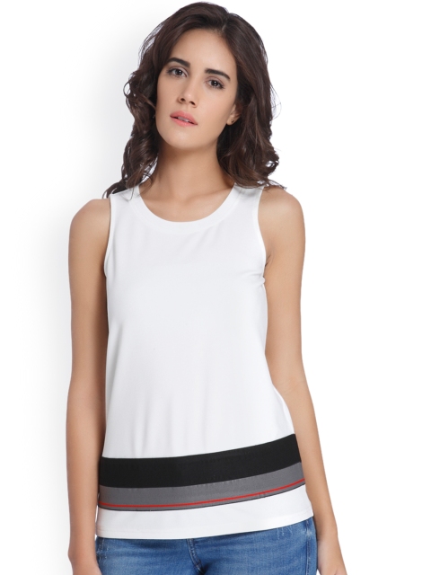 

Vero Moda Women White Solid Top