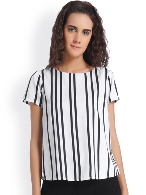 

Vero Moda Women White Striped Top