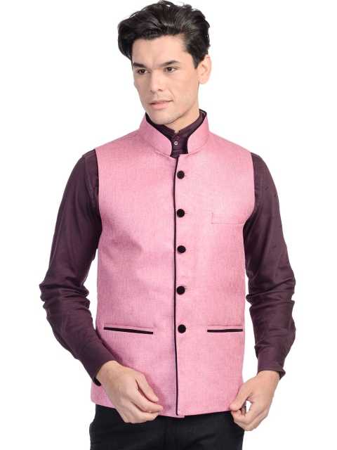 

Wintage Men Pink Nehru Jacket