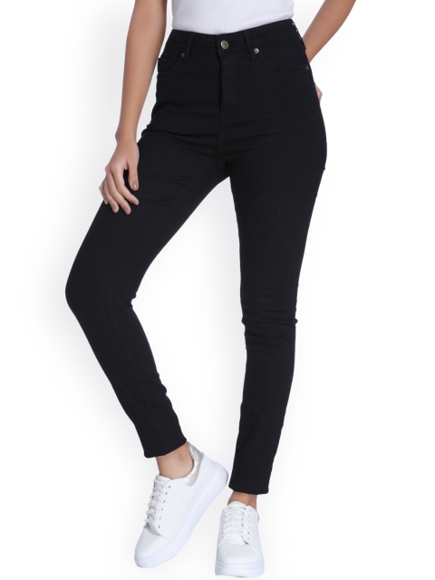 

Vero Moda Women Black Slim Fit High-Rise Stretchable Jeans