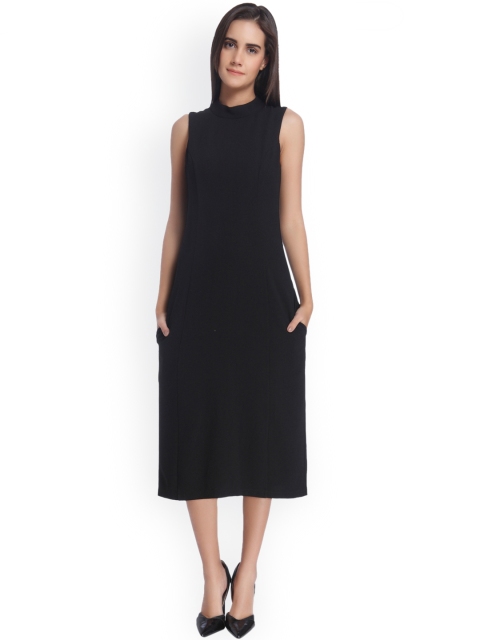 

Vero Moda Women Black Solid Bodycon Dress