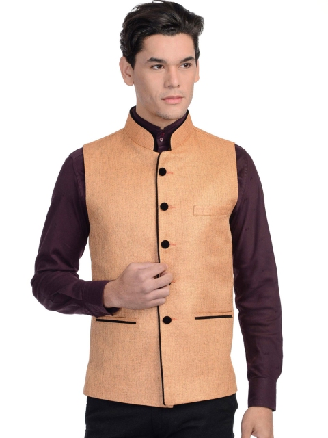 

Wintage Men Orange Nehru Jacket