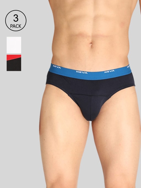 

NEVA Men Pack Of 3 Basic Briefs, Navy blue