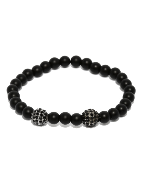 

The Bro Code Men Black Charm Bracelet