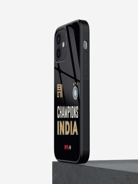 

Macmerise Black Printed iPhone 12 Phone Case