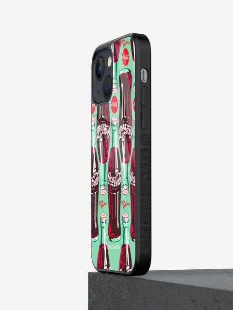 

Macmerise Green & Red Printed Relive Happiness Glass iPhone 13 Back Case