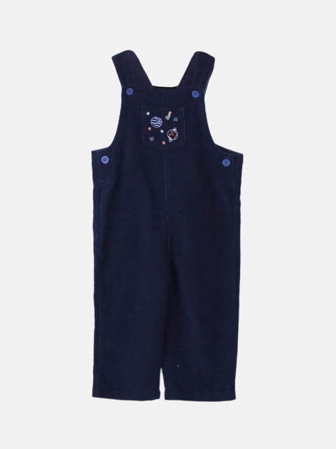 

Beebay Boys Blue Solid Straight Leg Fit Dungaree, Navy blue
