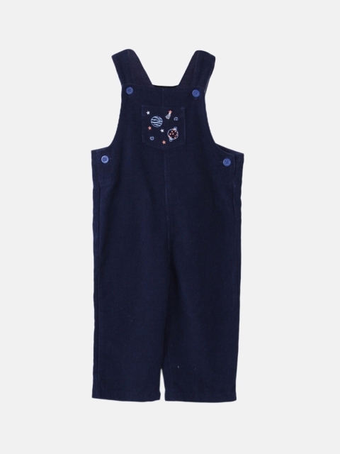 

Beebay Infant Boys Navy Blue Embroidered Corduroy Full Length Dungaree