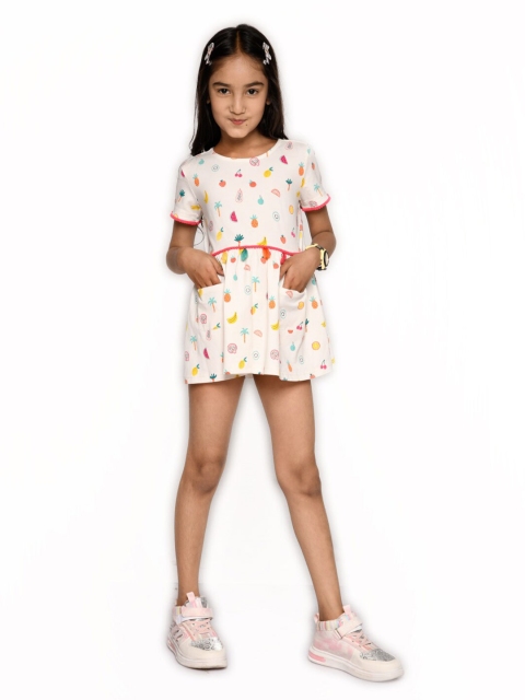 

SPUNKIES Girls White A-Line Dress