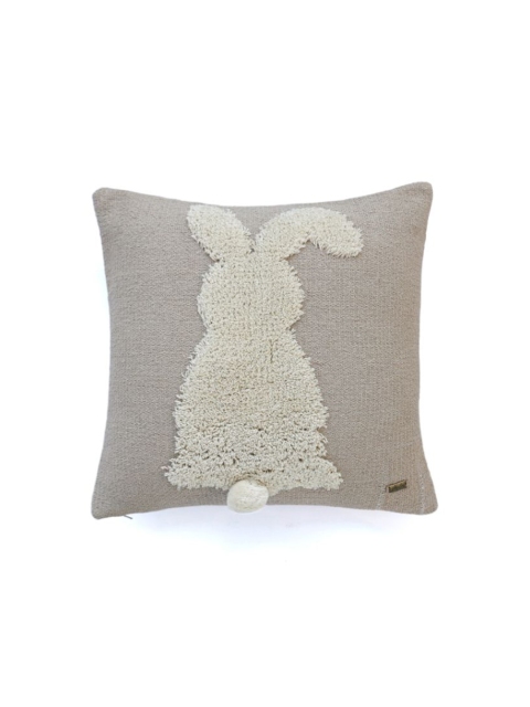 

Pluchi Brown & Cream-Coloured Square Cotton Cushion Covers