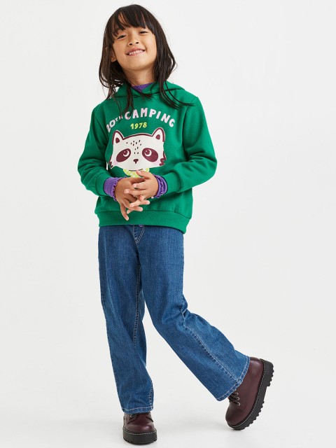 

H&M Girls Green & Blue 2-Piece Printed Set