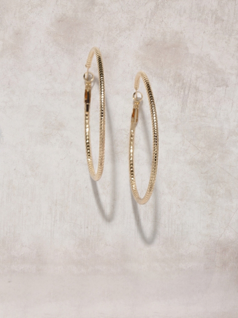 

Anouk Gold-Toned Textured Circular Hoop Earrings