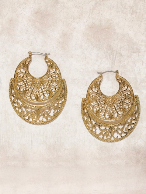 

Anouk Gold-Toned Crescent Shaped Drop Earrings