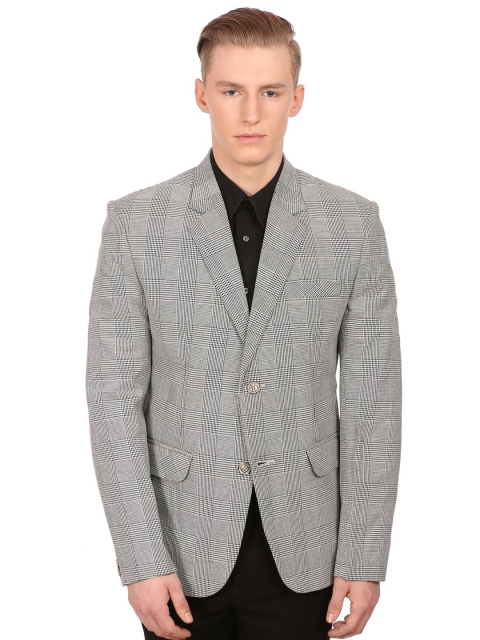

Wintage Grey Checked Single-Breasted Partywear Blazer