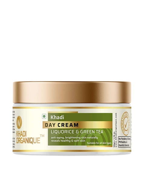 

Khadi Organique Liquorice & Green Tea Day Cream, Transparent