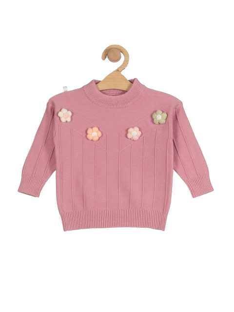 

Lil Lollipop Girls Purple & Green Pullover with Embroidered Detail