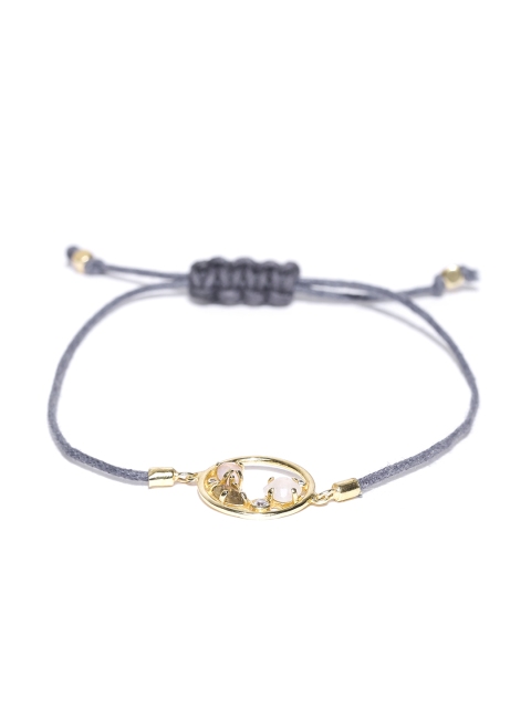 

Accessorize Blue Gold-Plated Semi-Precious Stone-Studded Bracelet