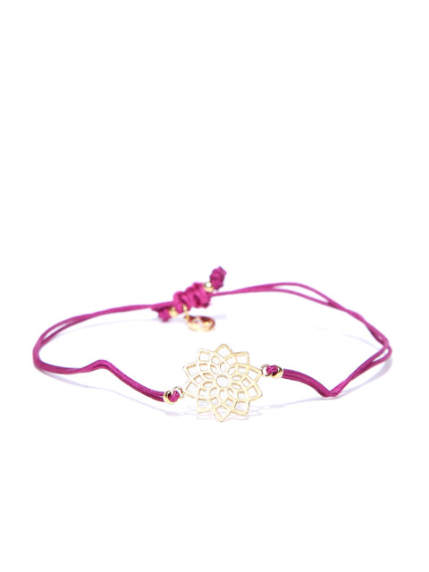

Accessorize Purple Gold-Plated Dual-Stranded Bracelet
