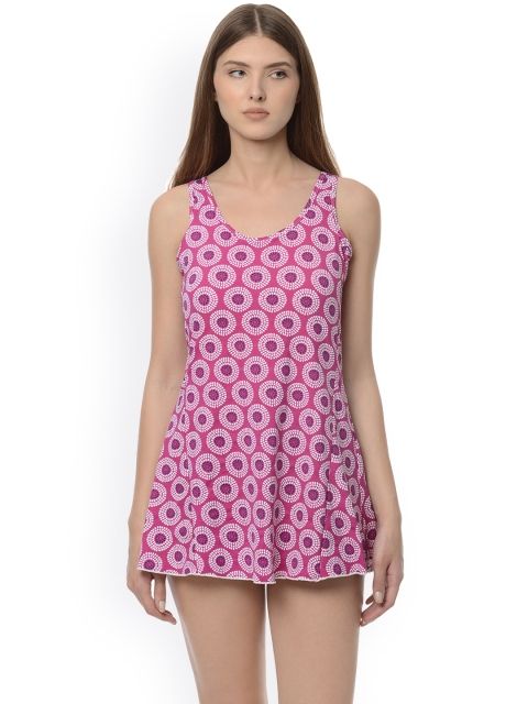 

Da Intimo Pink Printed Swimming Dress DIS-99