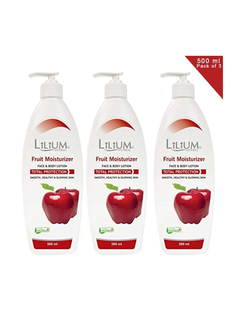 

Lilium Set Of 3 Fruit Face Moisturisers 1500ml, Na