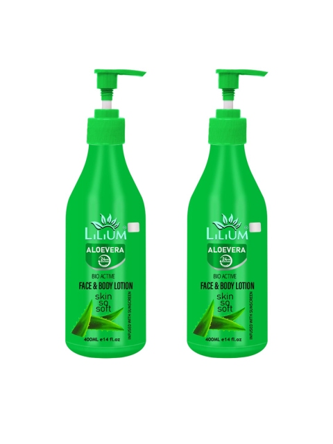 

Lilium Set Of 2 Aloevera Face Moisturisers 800ml, Na