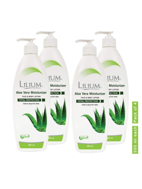 

Lilium Set Of 4 Aloevera Face Moisturisers 2000ml, Na