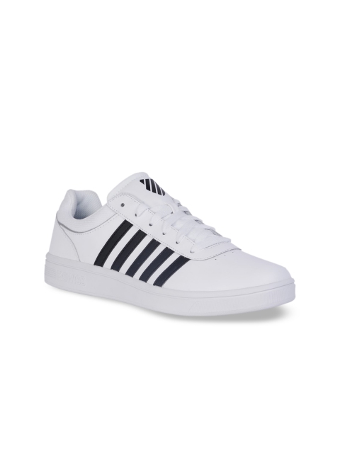 

K-SWISS Women White Striped Sneakers