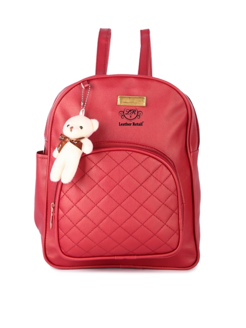 

Leather Retail Women Red Backpack