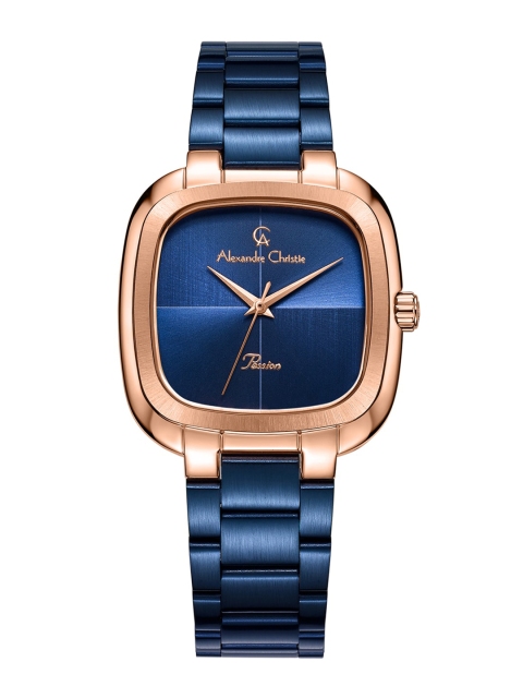 

Alexandre Christie Women Stainless Steel Bracelet Style Straps Analogue Watch 2982LHBURBU, Blue