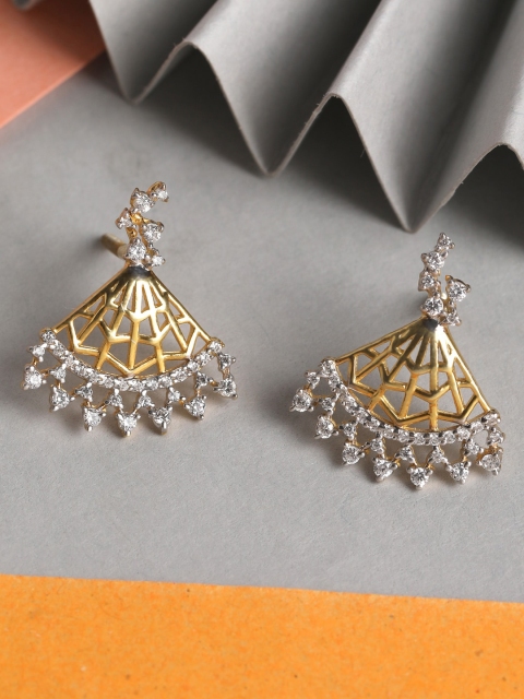 

Clara Gold-Toned Contemporary Drop Earrings