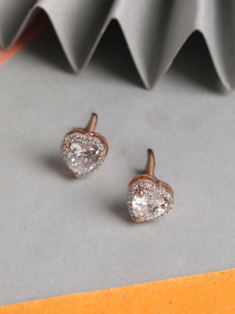 

Clara Rose Gold Contemporary Studs Earrings