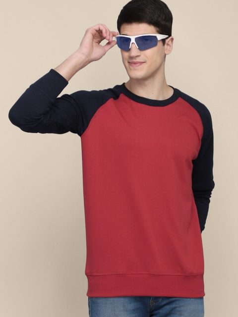 

Free Authority Men Red Colourblocked Sweatshirt