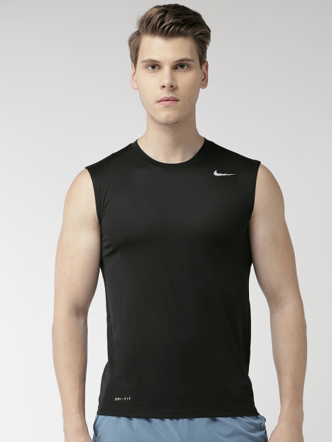 

Nike Men Black Solid AS Dri-Fit LGD 2.0 Training T-shirt