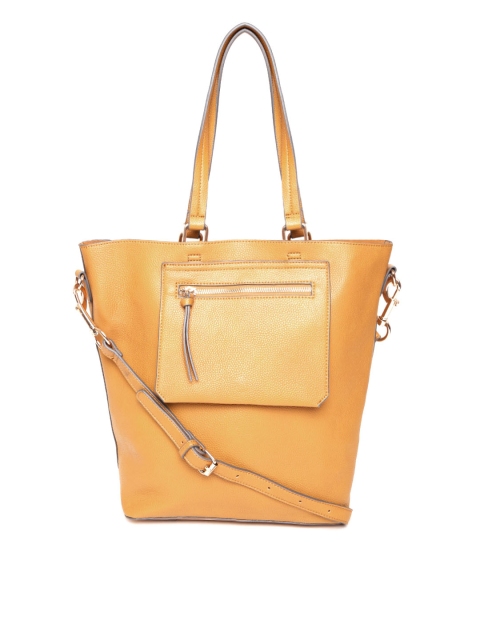 

Accessorize Mustard Yellow Solid Shoulder Bag with Sling Strap