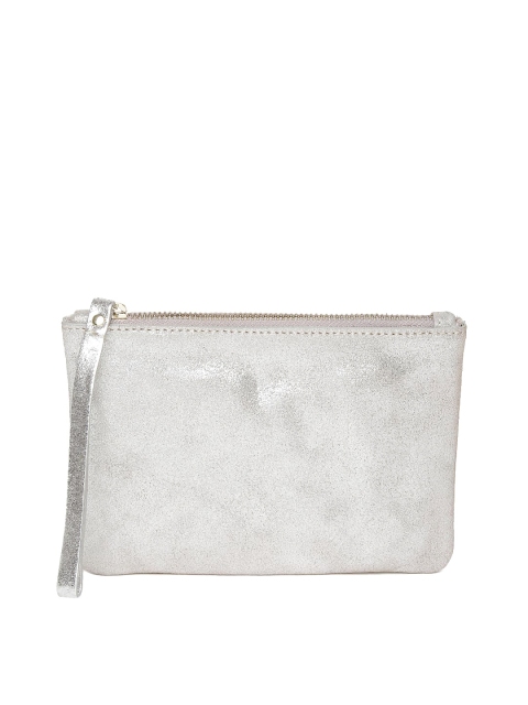 

Accessorize Silver-Toned Shimmer Leather Purse