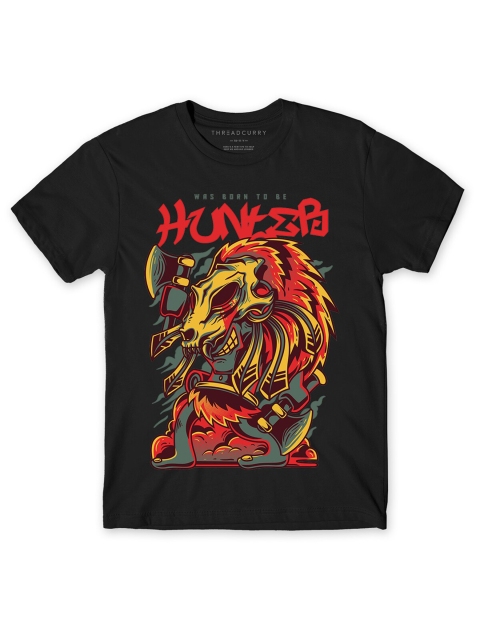 

THREADCURRY Boys Black Printed T-shirt