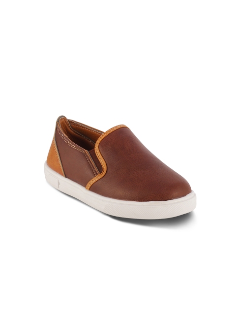 

Kittens Boys Brown Slip-On Sneakers