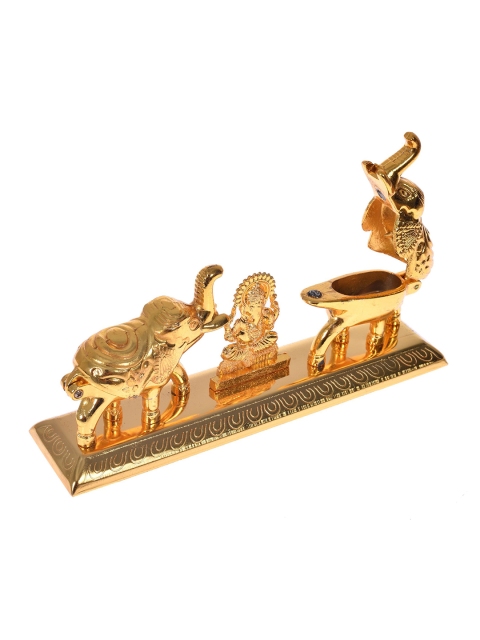 

Fashion Bizz Gold Toned Ganesha Idol With Roli Chawal Showpieces