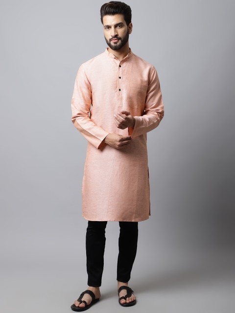 

even Men Pink Kurta